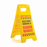 Desk Warning Sign - Senior Moment In Progress (14 x 12) x 25cm)