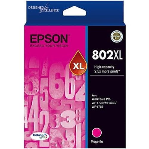 Epson 802XL MAGENTA DURABRITE INK (C13T356392)