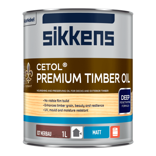 Sikkens Cetol Premium Timber Oil - Merbau 1L