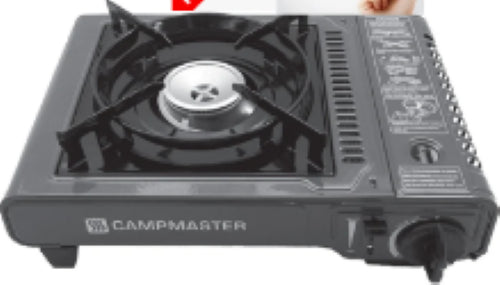 Campmaster Single Burner Butane Stove - Black