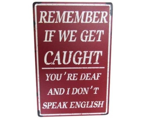 Wall Art Tin - Get Caught