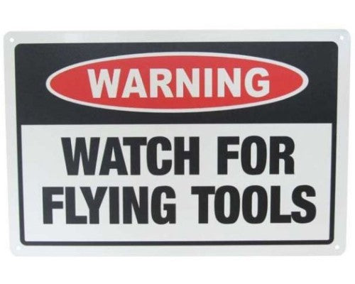 Wall Art Tin - Watch Flying Tools