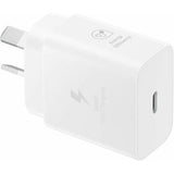Samsung AC POWER ADAPTOR - 25W, USB-C, NO CABLE (WHITE) (EP-T2510NWEGAU)