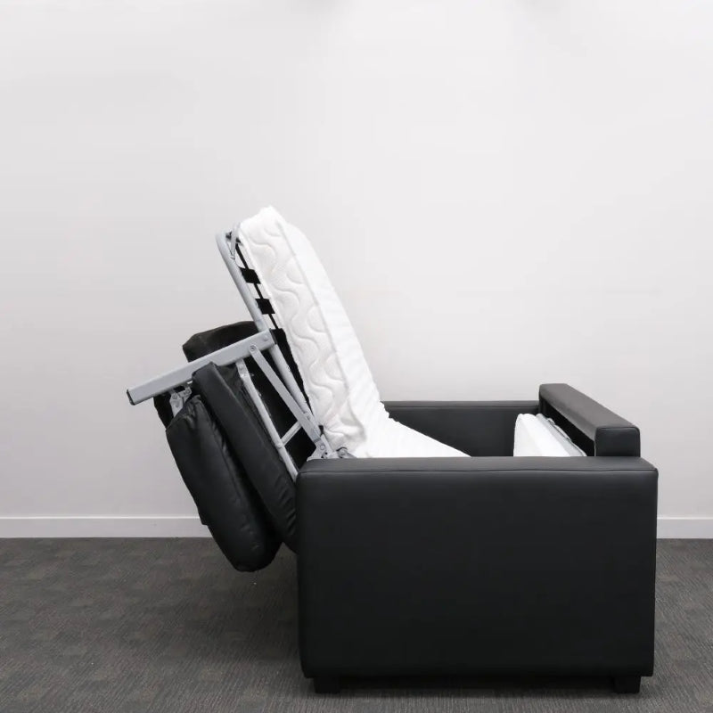 Sofa Bed - Makers Black PU (Single)