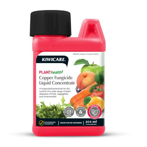 Copper Fungicide Liquid Concentrate - Kiwicare Plant Helath (200ml)
