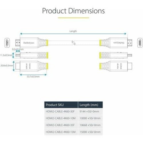 10m Active High Speed HDMI Cable 4K60
