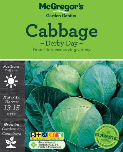 McGregor's Cabbage Derby Day Vegetable Seed Packet
