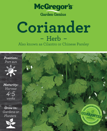 McGregor's Herb Coriander  Seed Packet