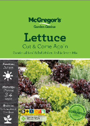 McGregor's Lettuce Cut & Come Again Seed Packet