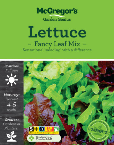 McGregor's Lettuce Fancy Leaf Mixed Vegetable Seed Packet