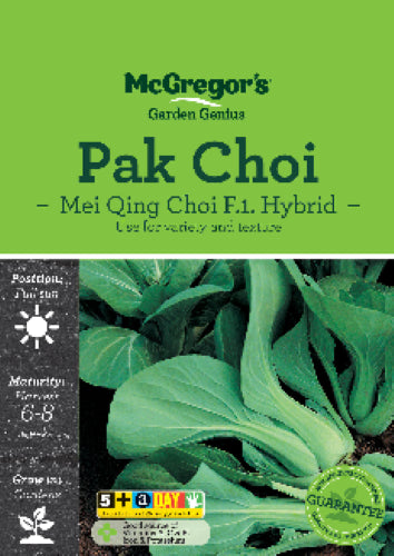 McGregor's Pak Choi Mei Qing Choi F1 Hybrid Vegetable Seed Packet
