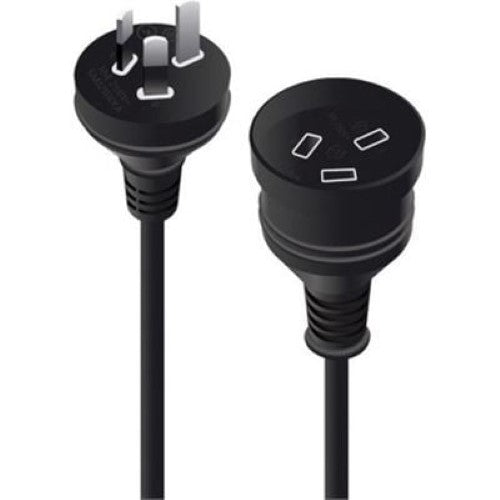 10MAUS 3PIN MAINS PWR EXT CABLE WHT MTOF
