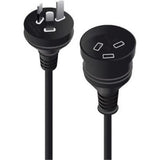 10MAUS 3PIN MAINS PWR EXT CABLE WHT MTOF