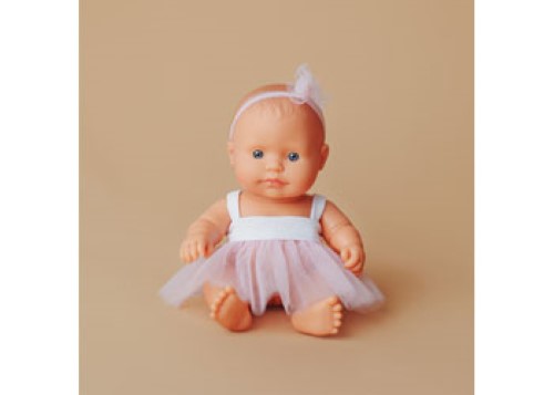 Miniland -My Friends & Me Caucasian Girl Baby Doll 21Cm