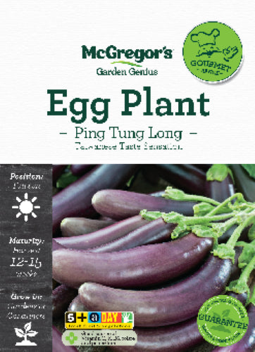 McGregor's Egg Plant Ping Tung Long Seed Packet
