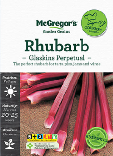 McGregor's Rhubarb Glaskins Perpetual Specialty Seeds Packet