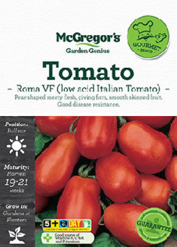 McGregor's Tomato Roma VF Specialty Seeds Packet