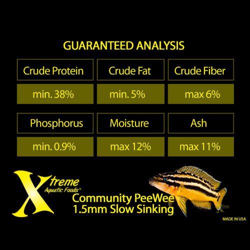 Aquatic Food Xtreme Community Peewee 1.5mm Pellet 70g