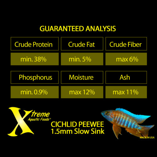 Aquatic Food Xtreme Cichlid Peewee 1.5mm Pellet 141g
