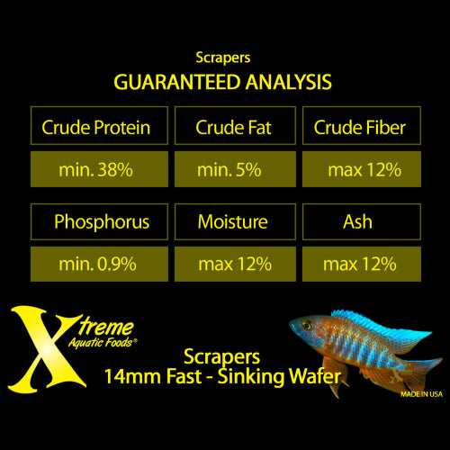 Aquatic Food Xtreme Scrapers 14mm Wafer 68g
