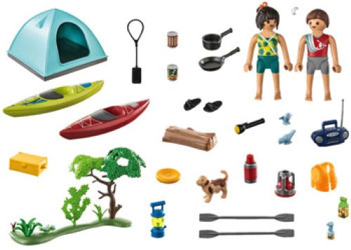 Playmobil - Camping with campfire