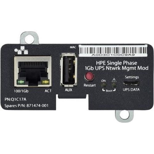 HPE Single Phase 1Gb UPS with Network Management Module (Q1C17A)
