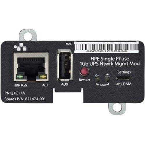 HPE Single Phase 1Gb UPS with Network Management Module (Q1C17A)