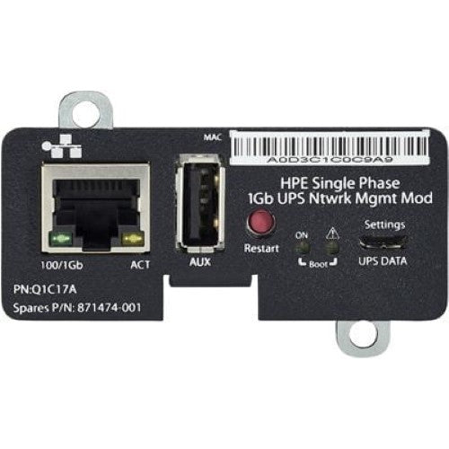 HPE Single Phase 1Gb UPS with Network Management Module (Q1C17A)