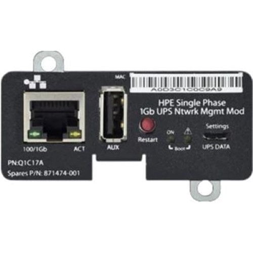 HPE Single Phase 1Gb UPS with Network Management Module (Q1C17A)
