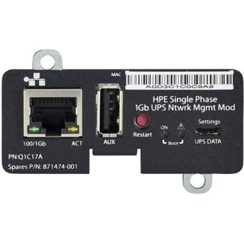 HPE Single Phase 1Gb UPS with Network Management Module (Q1C17A)