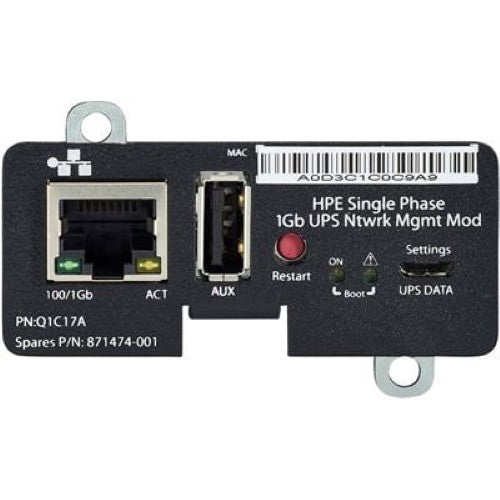 HPE Single Phase 1Gb UPS with Network Management Module (Q1C17A)