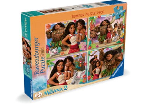 Ravensburger - Disney Moana Bumper Pack 4x100p