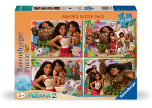 Ravensburger - Disney Moana Bumper Pack 4x100p