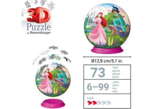 Ravensburger - 3D Puzzleball Disney Princess 72p