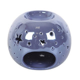 Purple Iridescent Star Ceramic Oil Burner