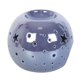 Purple Iridescent Star Ceramic Oil Burner
