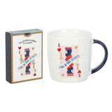 King of Our Hearts Ceramic Mug and Playing Cards Set