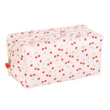 Heart Cherry Print Makeup Bag