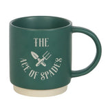 Ace of Spades Ceramic Mug with Metal Spade Spoon