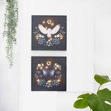 Night Owl Light Up Canvas Plaque