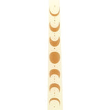 Set of 3 Off White Moon Phases Taper Dinner Candles