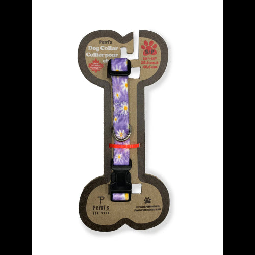 Dog Daisy Purple Collar - Sml 25-40cm