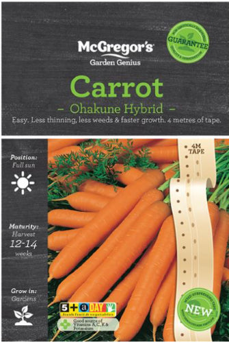 McGregor's Carrot Senior F1 Hybrid Seed Packet