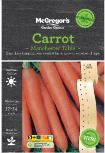 McGregor's Carrot Manchester Table Seed Packet