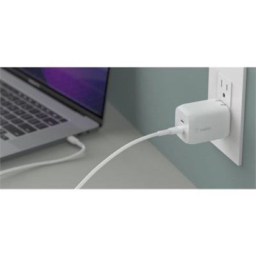 65W DUAL USB-C PD GAN WALL CHARGER