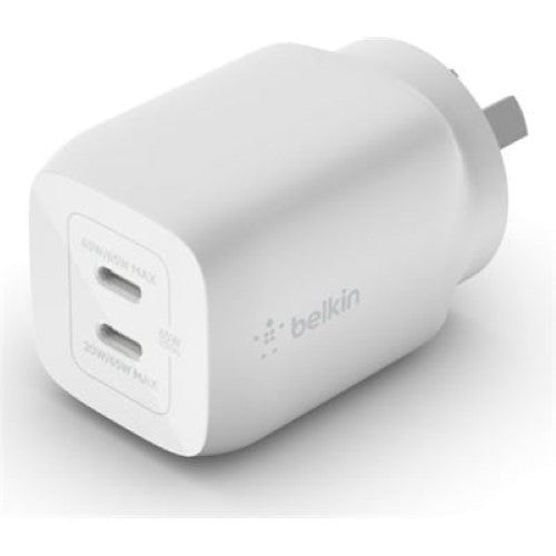 65W DUAL USB-C PD GAN WALL CHARGER