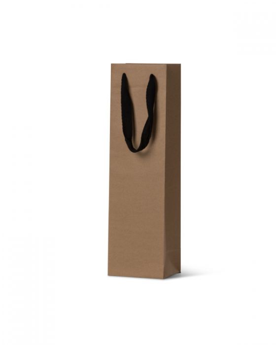 Deluxe Kraft Single Wine Bag - (100 Bags) 39 x 11cm