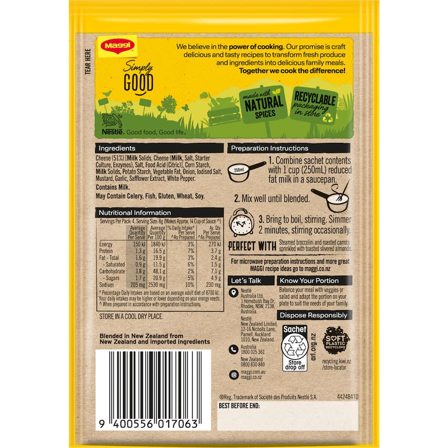 Maggi Sauce Mix Cheese Sachet 32g
