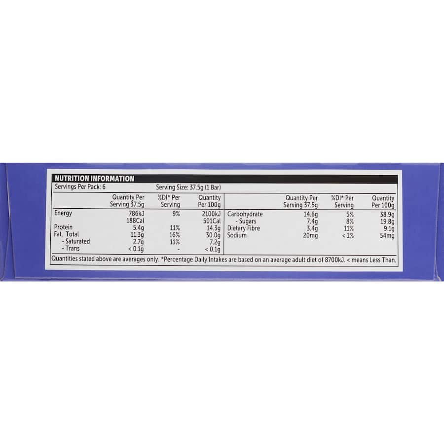 Woolworths Nut Bars Apricot With Youghurt Base 6pk 225g