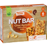 Woolworths Nut Bars Choc Apricot With Choco Base 6pk 225g